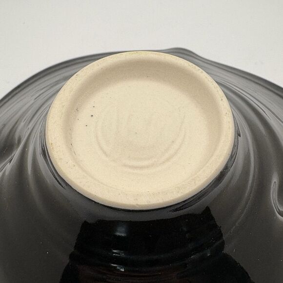 Bill Campbell Studio Art Pottery Drip Glaze Tulip Lotus Bowl 8” Signed Gray Blue - Picture 5 of 5